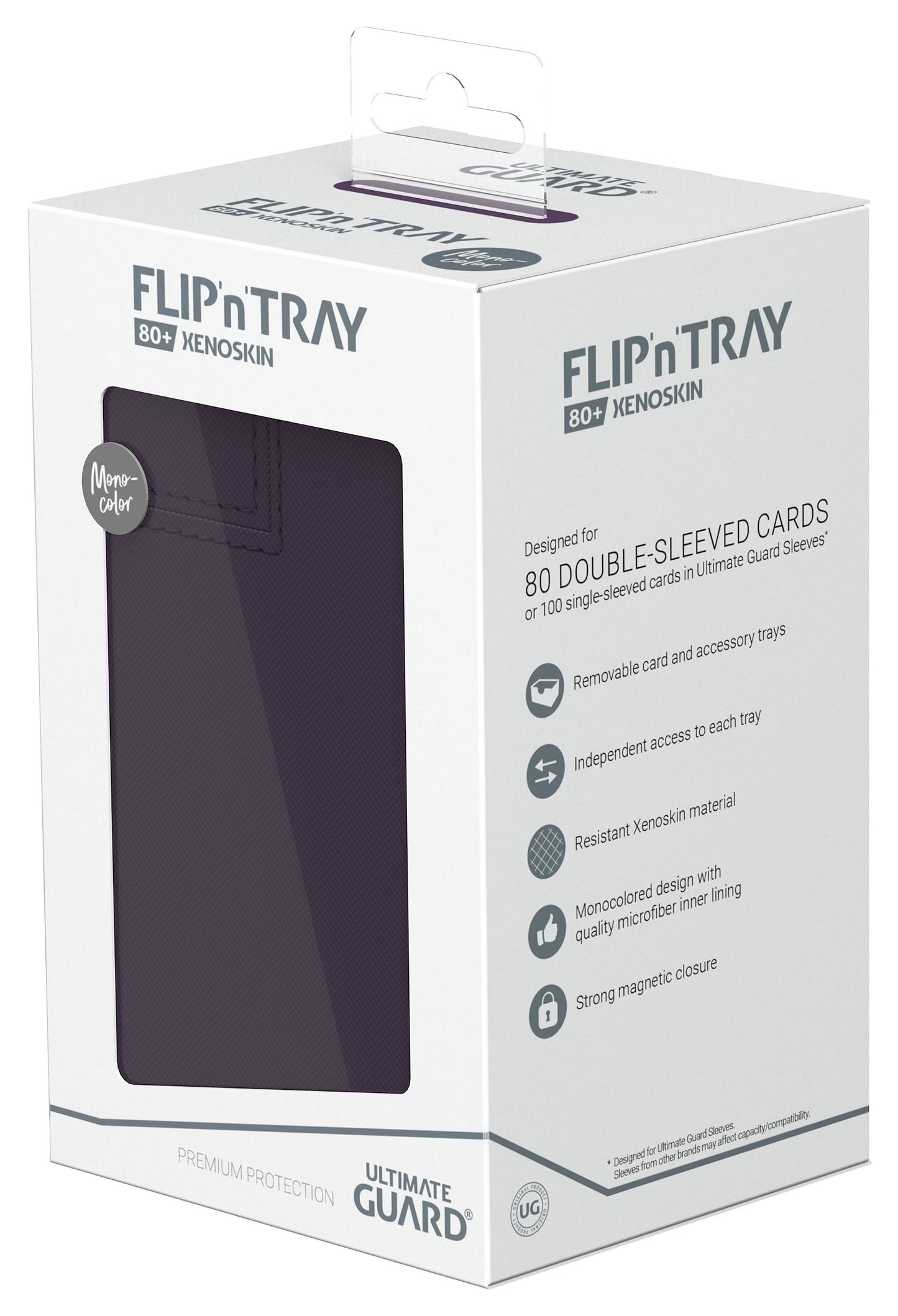 Ultimate Guard Flip`n`Tray 80+ XenoSkin Monocolor Purple