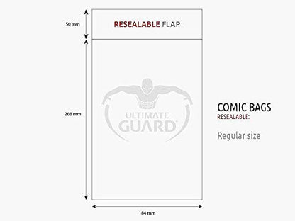 Ultimate Guard Comic Bags Resealable Regular Size (100)