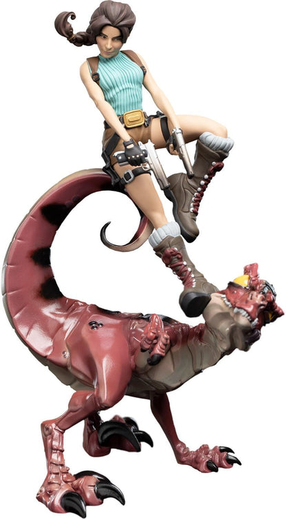 Tomb Raider Mini Epics Vinyl Figure Lara Croft & Raptor 24 cm
