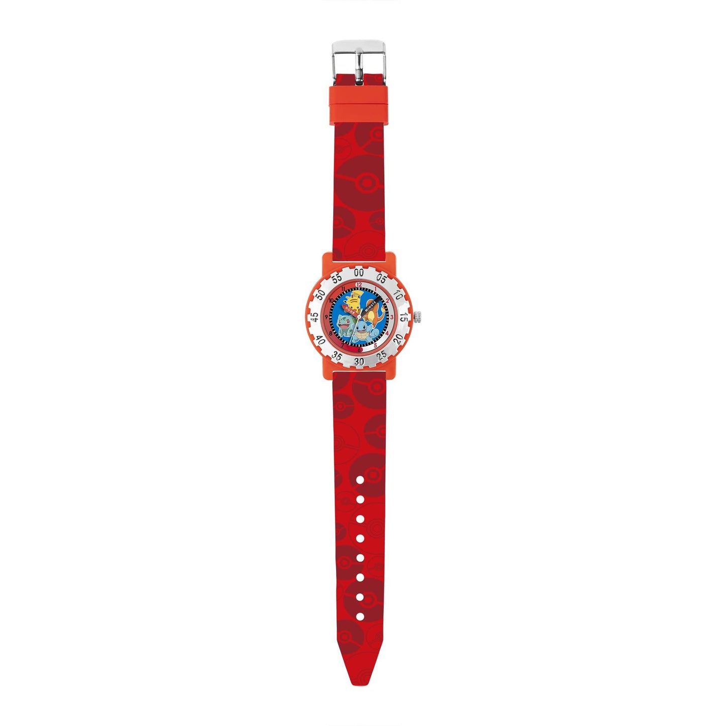 Peers Hardy - Pok?mon Red Strap Character Dial Time Teacher Watch /Merchandise