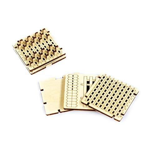WoodenCity: Wooden Figures (Mini Checkers) /BoardGames