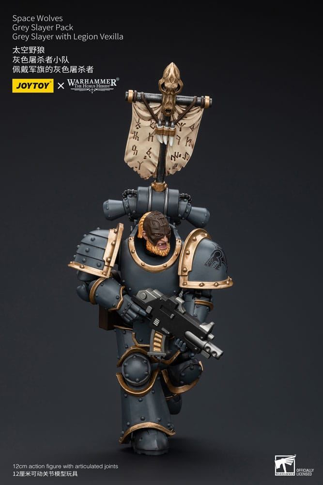 Warhammer The Horus Heresy Action Figure 1/18 Space Wolves Grey Slayer Pack Grey