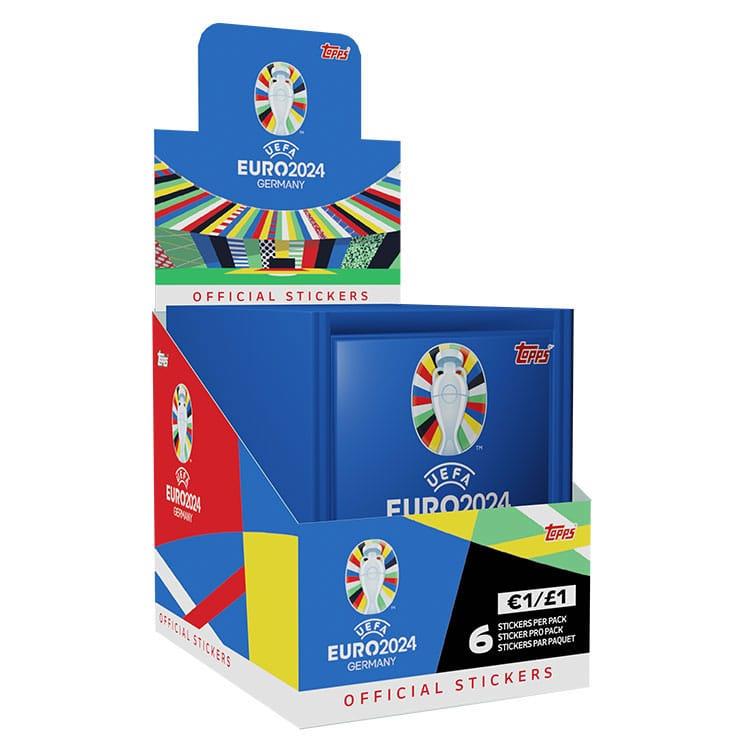 Topps Official Euro 2024 Sticker Collection - Full Box (100 Packages) 6 Stickers