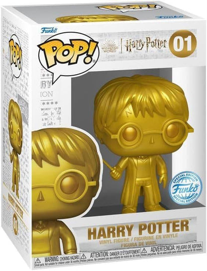 Harry Potter POP! Movies Vinyl Figure Gold Harry Potter *Exclusive Version* 9 cm