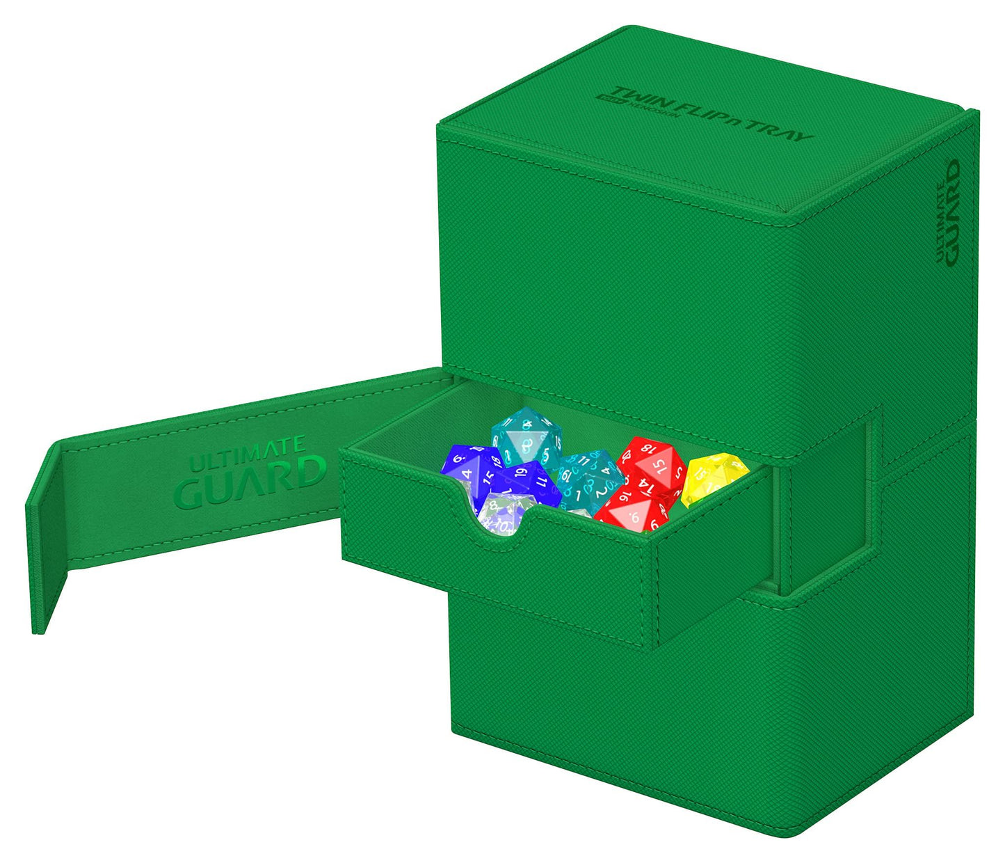 Ultimate Guard Twin Flip`n`Tray 160+ XenoSkin Monocolor Green