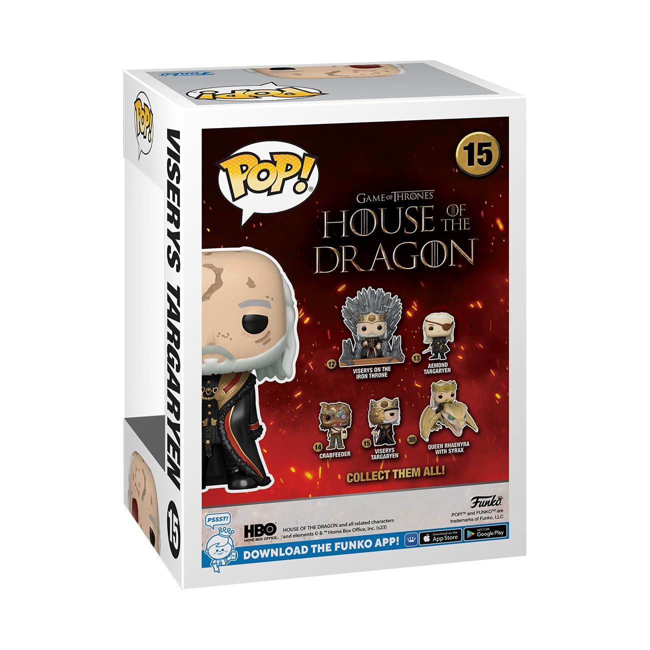 House of the Dragon POP! TV Vinyl Figures Masked Viserys 9 cm Assortment (6)