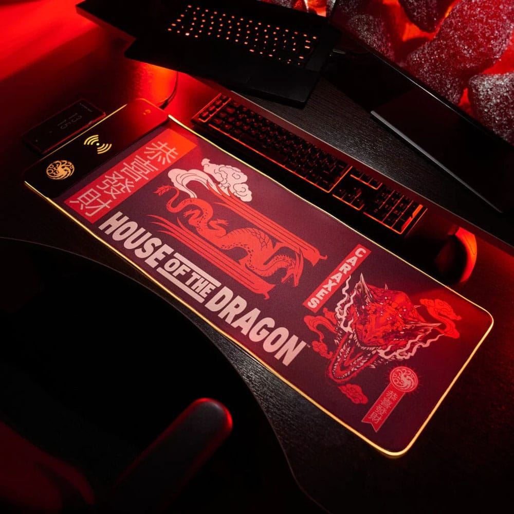 House of the Dragon Mousepad with Mobile Charger