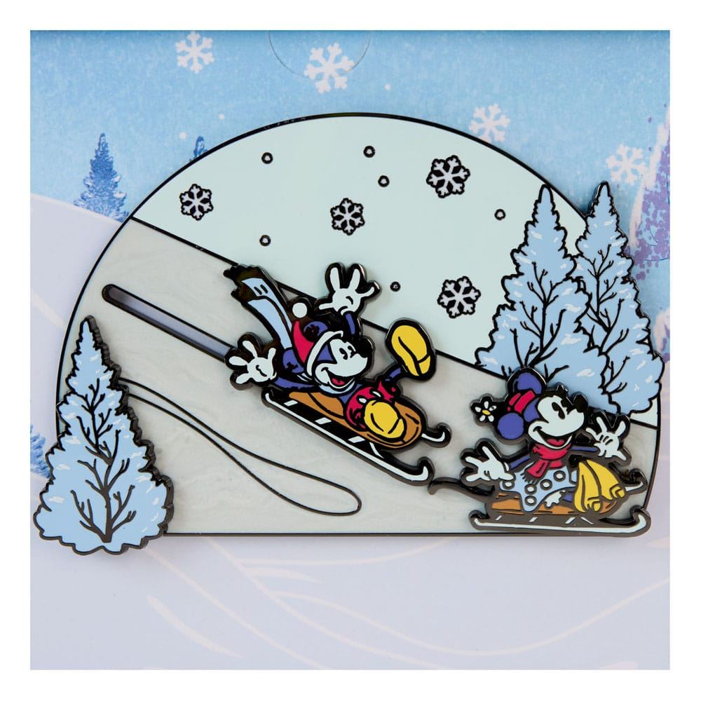 Disney by Loungefly Enamel 3" Pins Mickey and friends Winter Wonderland 3" Limit