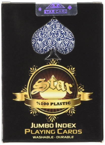 Staroyun1030653 Plastic Star Poker Jumbo Playing Card /Toys - New Toy -G1398z