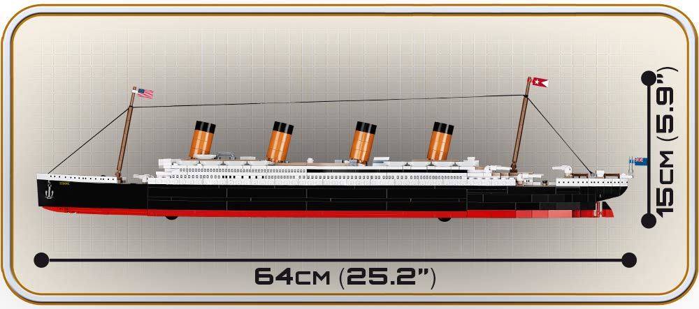 Cobi R.M.S. Titanic Ship 722pcs 1:450 Building Blocks New in Box Set 1929