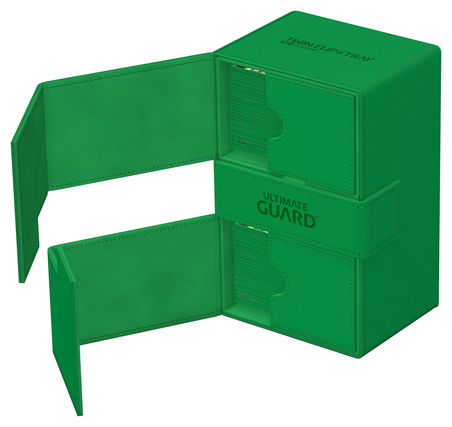Ultimate Guard Twin Flip`n`Tray 160+ XenoSkin Monocolor Green