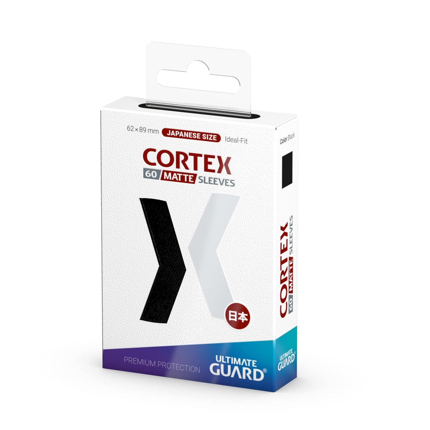 Ultimate Guard Cortex Sleeves Japanese Size Matte  Black (60)