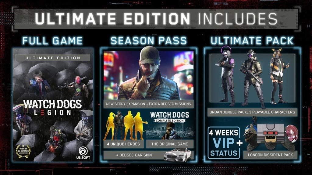 Watch Dogs: Legion - Ultimate Edition /PS4 *New & Sealed*
