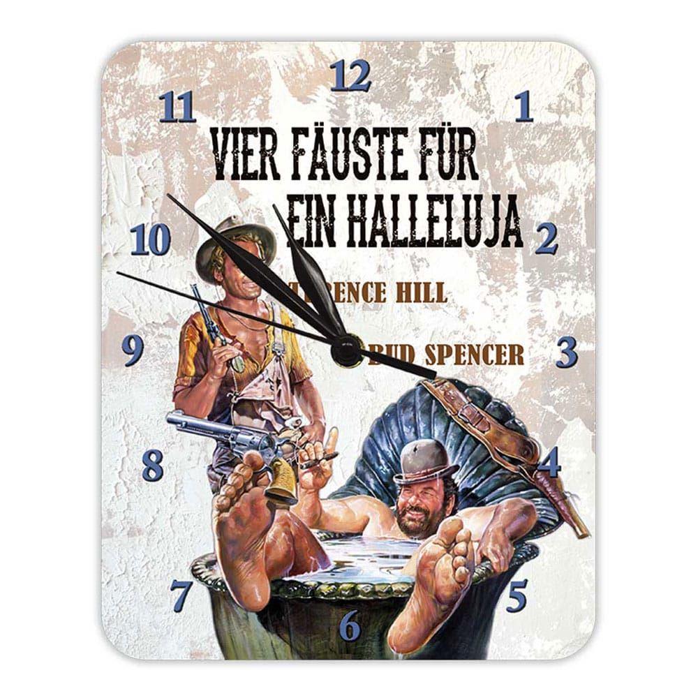 Bud Spencer & Terence Hill Wall Clock Vier F?uste f?r ein Halleluja