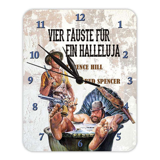 Bud Spencer & Terence Hill Wall Clock Vier F?uste f?r ein Halleluja