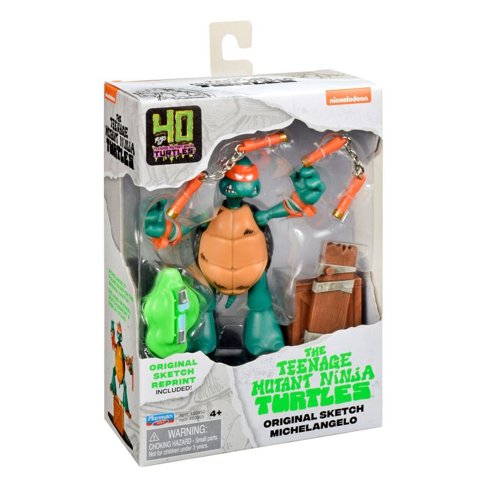 Teenage Mutant Ninja Turtles Action Figures 40th Anniversary 10 cm Assortment (8
