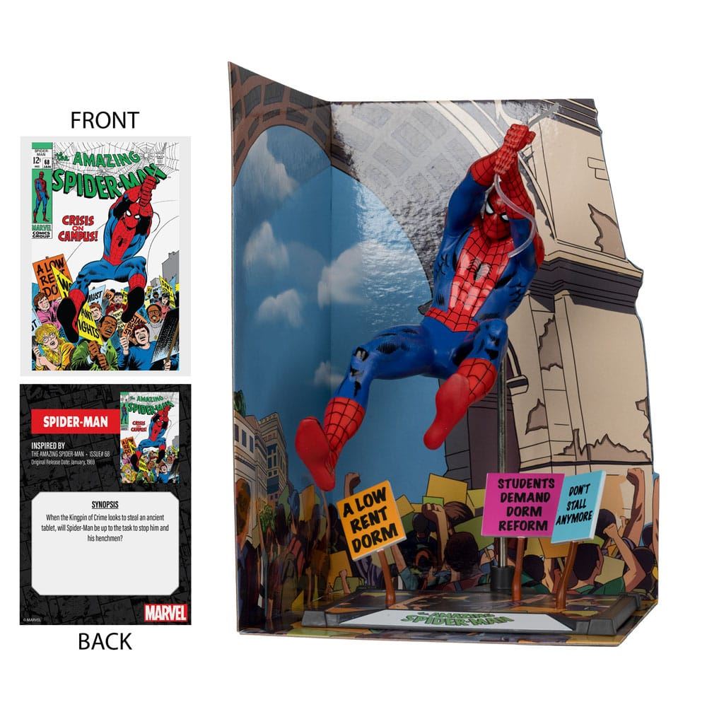 Marvel Collection PVC Statue 1/10 Spider-Man (The Amazing Spider-Man #68) (Gold