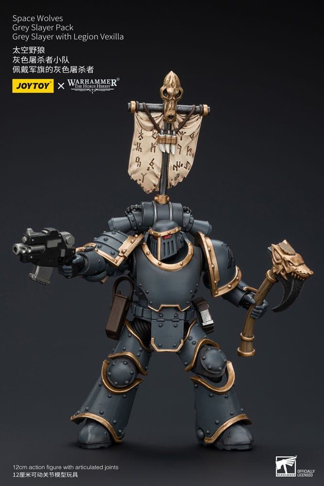Warhammer The Horus Heresy Action Figure 1/18 Space Wolves Grey Slayer Pack Grey