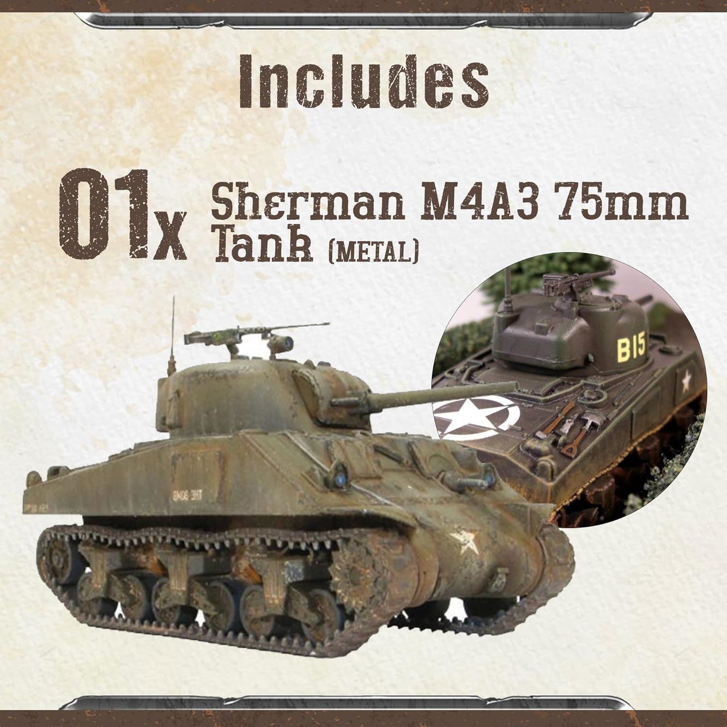 Bolt Action US M4 Sherman Medium Tank Warlord Games 28mm Ww2