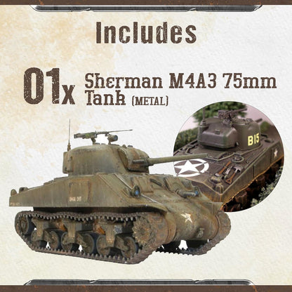 Bolt Action US M4 Sherman Medium Tank Warlord Games 28mm Ww2