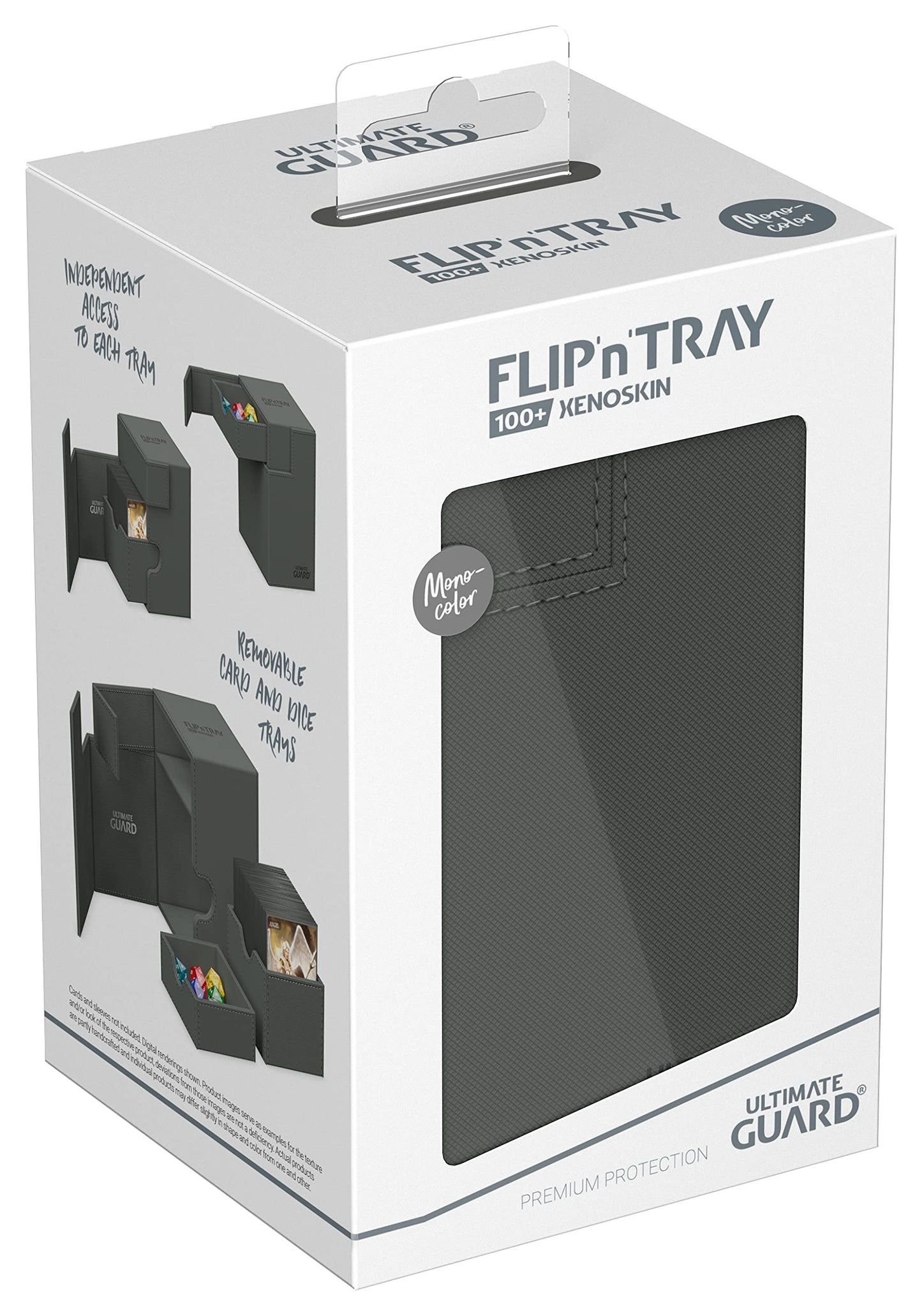 Ultimate Guard Flip`n`Tray 100+ XenoSkin Monocolor Grey