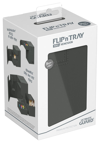 Ultimate Guard Flip`n`Tray 100+ XenoSkin Monocolor Grey