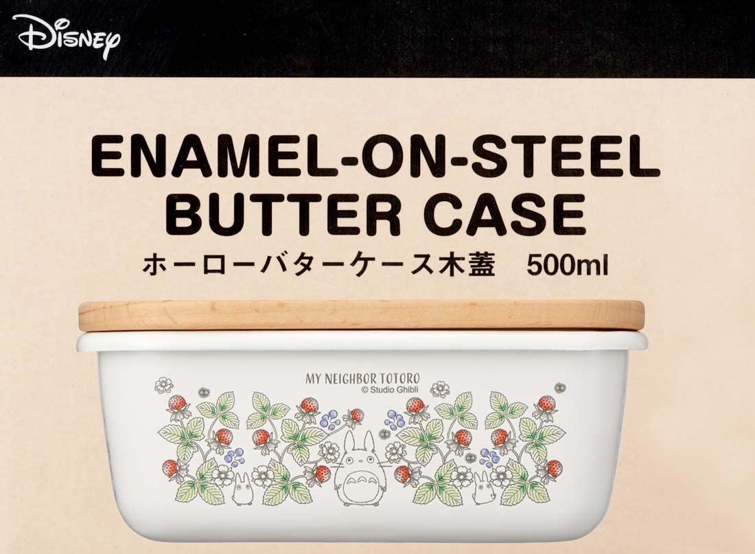 My Neighbor Totoro butter dish with wooden lid Soot Sprites 500 ml