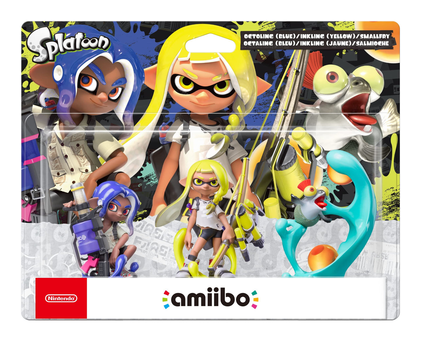 Nintendo amiibo Splatoon 3 Triple Set Octoling Blue Inkling Yellow Smallfry