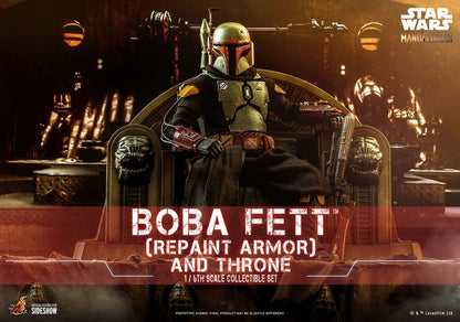 Star Wars: The Mandalorian Action Figure 1/6 Boba Fett Repaint Armor and Throne